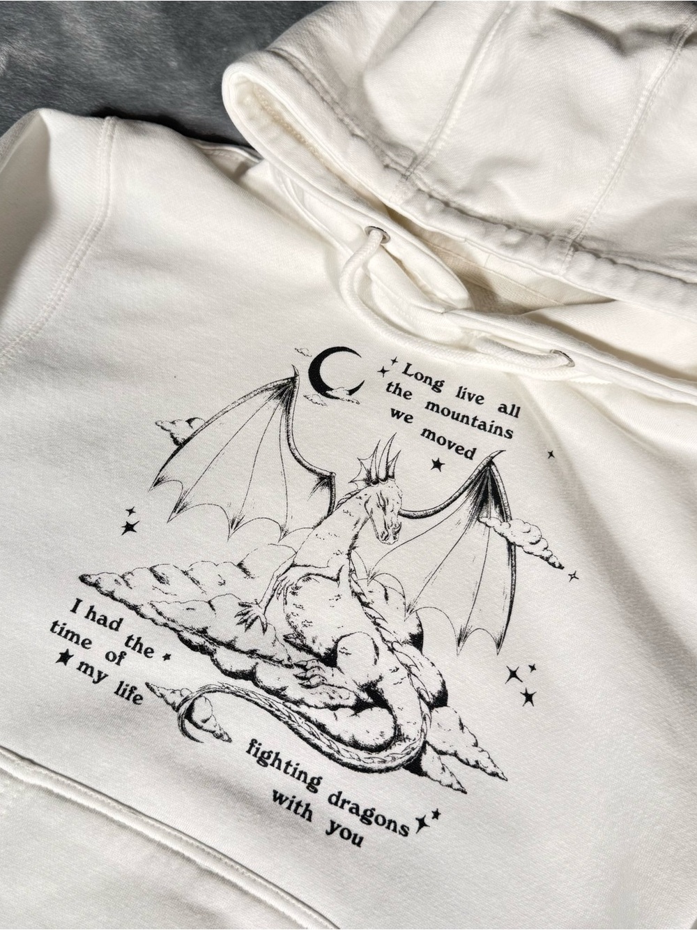 Taylor Swift Speak Now Dragon Hoodie Adult Size XS Taylors Version White